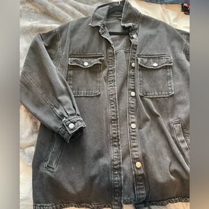 Denim Black Jacket